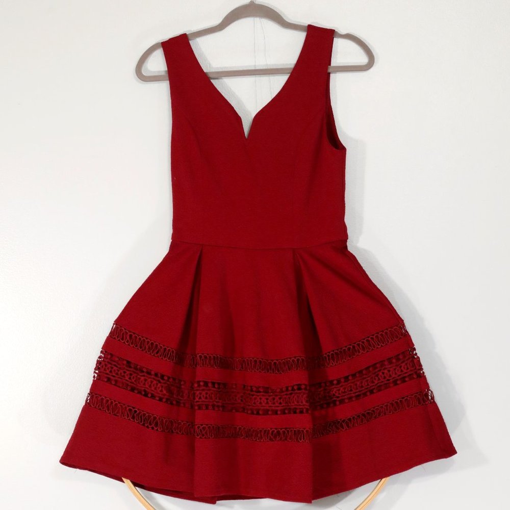 Red cocktail dress